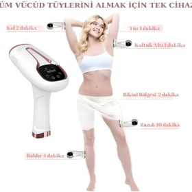 Resim RGV Lazer Epilasyon Aleti -IPL Teknolojisi Buz Başlıklı 9 Kademeli Kadın ve Erkek Kullanıma Uygun 