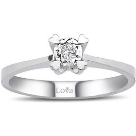 Resim Lova 0,30 Karat Efektli Pırlanta Tektaş Yüzük - 1070091 