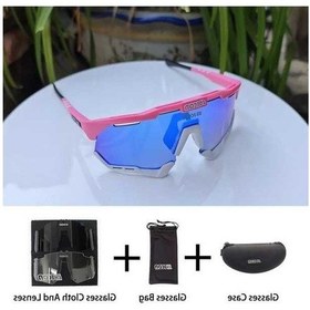 Resim Fastbuy Wangxi Yarı Çerçeveli Gözlük Seti - Pembe Beyaz Mavi Cam - Gün Boyu Kullanım İçin Şık Tasarım Altın 