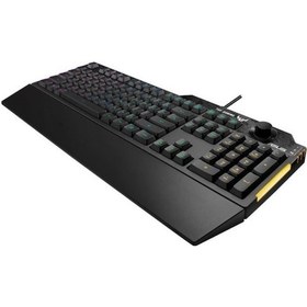Resim Asus RA04 TUF Gaming K1 Kablolu Mekanik Hisli RGB Gaming Türkçe Q Klavye 