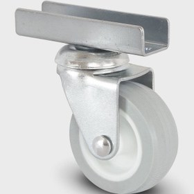 Resim Burak Beyaz 50 mm Çift Sıra Bilyalı U Tablalı Tekerlek (0516ZHG) 