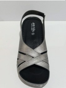 Resim Aryan 37-759 Anatomic Kadın Dolgu Topuk Sandalet Siyah 