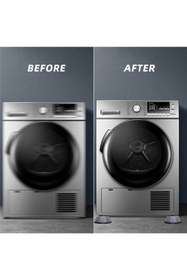 Resim k karaaliler Beyaz Eşya Altlığı Ayağı 4 Adet Çamaşır Bulaşık Makinası Buzdolabı Yükseltici Titreşim Önleyici 4'lü 