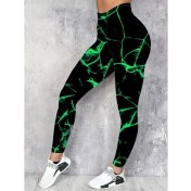 Resim Ahes Shopping Kadın Yüksek Bel Renk Detaylı Dalgıç Tayt 