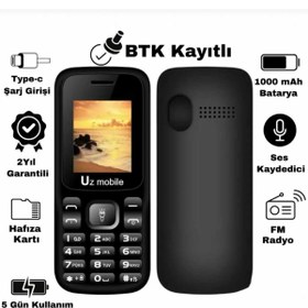 Resim UZ Mobile - Tuşlu Cep Asker Telefonu (TÜRKİYE GARANTİLİ) 