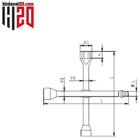 Resim İzeltaş 1/2" Adaptorlü Bijon Anahtarı - 1975091322 