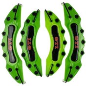 Resim Yeşil Gtı Kırmızı 4'lü Kaliper Seti Yapıştırma Logolu 