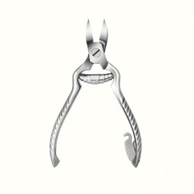 Resim Kalın & Batık Tırnaklar için 1 Adet Büyük Paslanmaz Çelik Ayak Tırnağı Makası - Ergonomik Saplı Profesyonel Ağır Hizmet Tasarımı, Hassas Bıçaklar & Güvenlik Kalkanı - Erkekler ve Kadınlar için Unisex Pedikür Aracı, Kalın Tırnaklar için Tırnak Makası, Şık Metalik Bitiş, Keskin Hassas Bıçaklar 