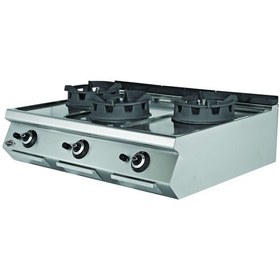 Resim Gazlı Wok Ocağı 3 Brulörlü EMP.PLS.9WK030-LPG 
