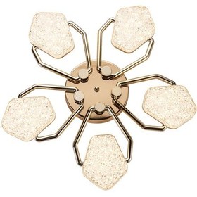 Resim Matiz 5'li Gold 3 Renkli Plafonyer Led Avize Gold 