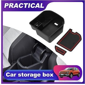 Resim Wezone Vw T-roc 2018-2020 Konsol Kolçak Saklama Kutusu, Abs Malzeme, Kaydırmaz Tabanlı, Pratik Ve Dayanıklı 