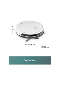 Resim Homend Alex 1288H Moplu Ve Akıllı Robot Süpürge Gyroscope Beyaz 