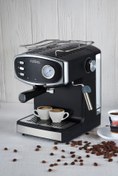 Resim ROBO Süt Köpürtücülü Espresso Latte Cappuccino Americano Kahve Makinesi 1.5 Litre 