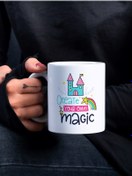 Resim Eylül Design Renkli Lettering Serisi Özel Tasarım Baskılı Kupa Bardak Eğlenceli Kupa Bardak Kahve Bardağı 