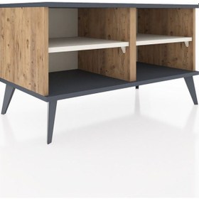 Resim Hyperion Şifonyer 2 Raflı 88x44x48 Çam-antrasit/aytaşı Antrasit/aytaşı 