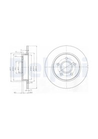 Resim Mazda 3 Bl Arka Fren Diski 2009-2013 Delphı Bg3896 2adettir 
