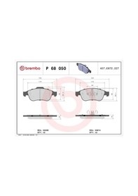 Resim Renault Clio 5 On Fren Balatasi 1.0 2019-2024 Brembo P68050 