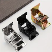 Resim 2/4 adet Ağır Hizmet Katlanabilir Braket Kendinden Kilitleme Menteşesi Vidalar ve Kilitleme Uzatma Desteği ile - Yağlı Metal Yapı Taban Ayağı, Yatak Ayağı, İş Masaları için, Siyah, Taban Ayağı için Menteşe, İş Masası Aksesuarı, Şık Metalik Kaplama, Hassas Mühendislik, Atölye Aksesuarı, Endüstriyel Kullanıcılar 