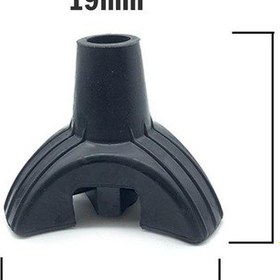 Resim Yürüme Bastonu Ucu Tripod Kaymaz 19mm Koltuk Değneği Uçları Altı Sütunlu Tasarım 