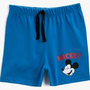 Resim Erkek Bebek Mickey Mouse Şort Lisanslı Pamuklu 