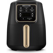 Resim Karaca Air Pro Cook Xl 2 In 1 Konuşan Airfryer Mineral Gold 4l 