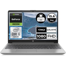 Resim HP 250 G9 6Q8M7ES07 i5-1235U 8GB 512SSD MX550 15.6" FullHD W11P Taşınabilir Bilgisayar 