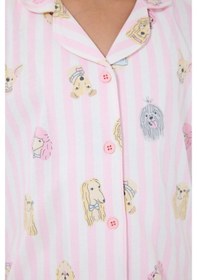 Resim Rolypoly Kız Çocuk Pembe Gömlek Pijama Takım 5274-49705 Pembe 