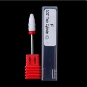 Resim Kırmızı Profesyonel Seramik Tırnak Matkap Ucu Elektrikli Manikür Taşlama Kafaları Tırnak Törpüsü Makinesi Aksesuarları 