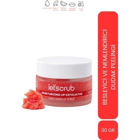 Resim Nemlendirici Dudak Peelingi Sweet Kisses Lip Scrub Karpuz Aromalı Şeker Partiküllü Shea Yağlı 30 Gr 