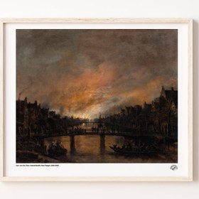 Resim Amsterdam'da Gece Yangını, Poster 