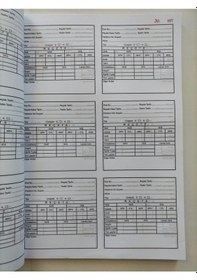 Resim Gözlük Optik Reçete Kayıt Defteri Karton Kapak 