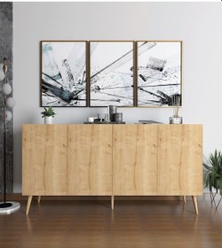 Resim Floradesign Saphire Konsol / Konsol / Çok Amaçlı Dolap 160 Cm Meşe 