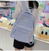 Resim Luckydog Pembe Okul Çantası Kadın Lise Öğrencileri Ortaokul Öğrencileri Büyük Kapasiteli Sırt Çantası Ekose Kadın Sırt Çantası Pembe 