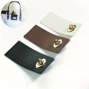 Resim 1 adet, DIY Kare Büküm Kilidi Tokası, El Çantası Hızlı Açma Tokası Aksesuarı, 5.89x11.48cm, Siyah, DIY Cüzdan Yapımı 