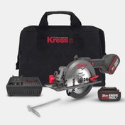 Resim Kress KUE11 20Volt 4.0Ah. Li-ion 140MM Çift Akülü Kömürsüz Profesyonel Çok Amaçlı Daire Testere 
