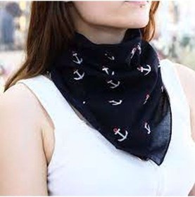 Resim Çapa Denizci Fular Bandana 