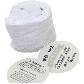 Resim Sıkıştırılmış Havlu Dış Mekan Seyahat Barbekü Tek Kullanımlık Havlu Makyaj Temizleme Havlusu - Beyaz 60g 320 680mm 