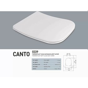 Resim Nkp Canto Thermoplast Yavaş Kapanan Klozet Kapağı - Nkp0339 