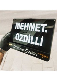 Resim Moorsiklet Pleksi Dekor Lazer Kesim Isime Özel Plakalık Kişiye Özel Plakalık 