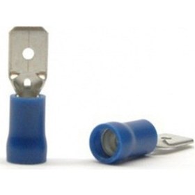 Resim Nexo Çift Yüksüklü Erkek Faston Tip Kablo Ucu Terminal(10Adet) 