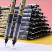 Resim 10 Adet Hızlı Kuruyan Tükenmez Kalem, 0.5mm İnce Uç, Plastik Malzeme, Karışık Renkler (Kırmızı, Siyah, Mavi) Ofis ve Okul Yazısı İçin, Profesyonel Yazı Kalemleri|İnce Uçlu Kalemler|Şeffaf Yapı, Yazı Kalemleri 