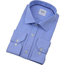 Resim Erkek Büyük Beden Uzun Kol Gömlek 3717 Bgl-st04386 Mavi 