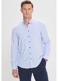 Resim Altınyıldız Classics Erkek Gömlek (465127672) Mavi 