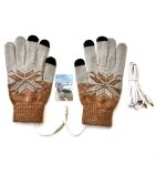 Resim Yuanbao USB Sıcak Eldiven Isıtma Örme Eldiven (Yurt Dışından) 