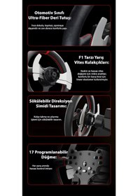 Resim Pxn V10 Pro 3.2nm Direct Drive Direksiyon Seti + N5 Dongle Ps5, Ps4, Pc Ve Xbox Uyumlu Profesyonel Sim Racing 1 Adet 