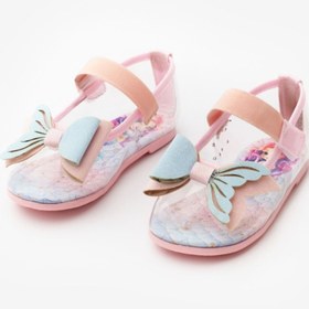 Resim Le Mabelle Pudra Deniz Kızı Fiyonklu Şeffaf Kız Çocuk Ayakkabı 