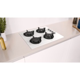 Resim Profilo Gazlı Ocak 60 Cm Sert Cam Beyaz Oo36p2o90d 