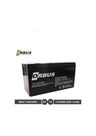 Resim Orbus 6 Volt 7 Amper Bakımsız Kuru Akü 6v 7ah N11.11904 