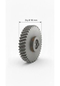 Resim Osimo 12 No Et Kıyma Makinesi Helis Çelik Dişli 56 Diş 