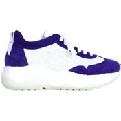 Resim Bueno Shoes Beyaz Mor Deri Kadın Dolgu Topuklu Spor Ayakkabı 01wq5203 